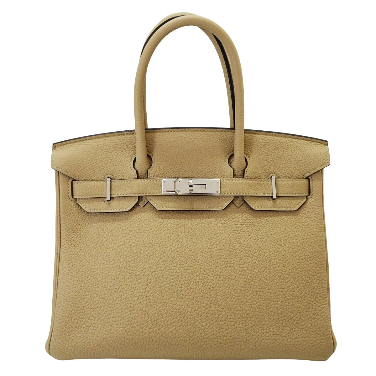 [Pre-loved] HERMES Handbag Birkin30 Trench Veau Togo Silver HW Stamp X[LIKE NEW][Authentic]