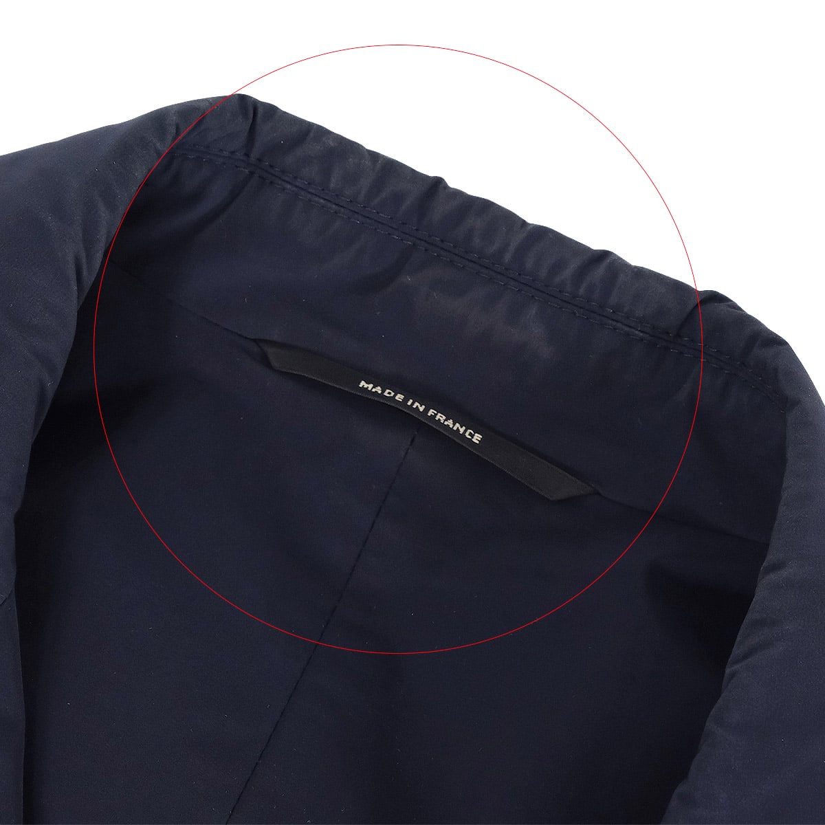 [Pre-loved] HERMES Mods coat Men's Nylon Liverpool Navy Nylon/Polyurethane #44[USED SA][Authentic]