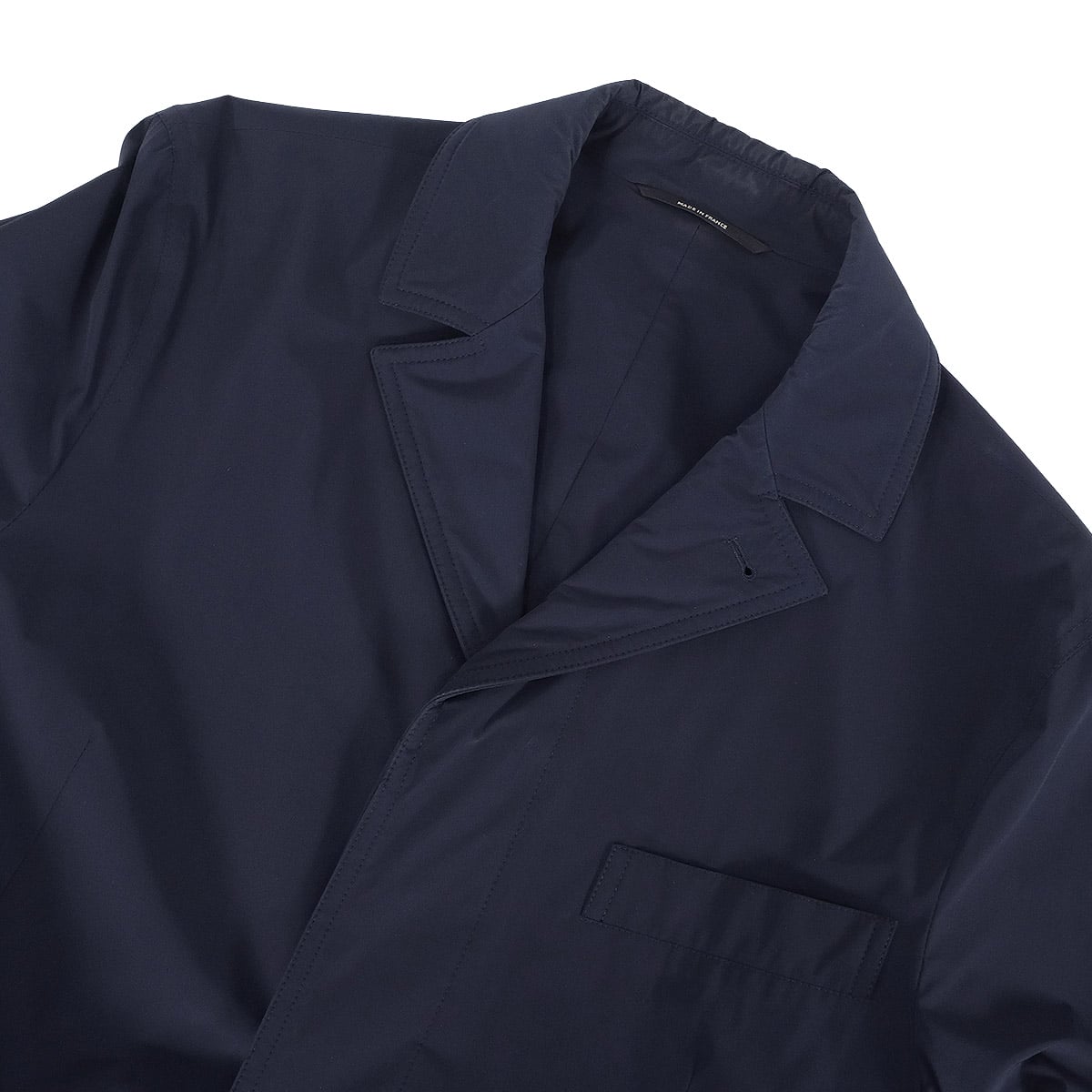 [Pre-loved] HERMES Mods coat Men's Nylon Liverpool Navy Nylon/Polyurethane #44[USED SA][Authentic]