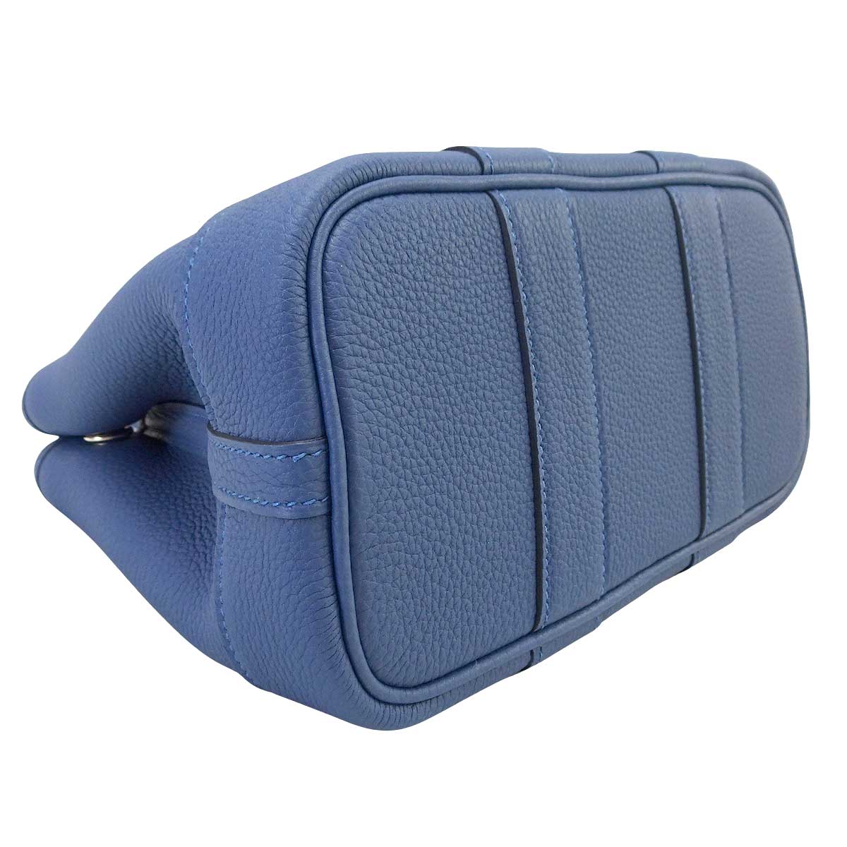 HERMES Handbag Neo Garden Party 23 Blue Tie Veau Negonda Silver HW Stamp K[BRAND NEW][Authentic]