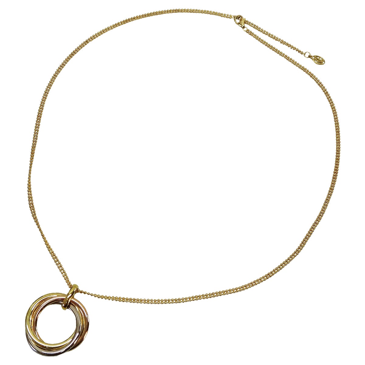 CARTIER necklace Trinity pendant K18/K18WG/K18PG B7224813[EXCELLENT][Authentic]