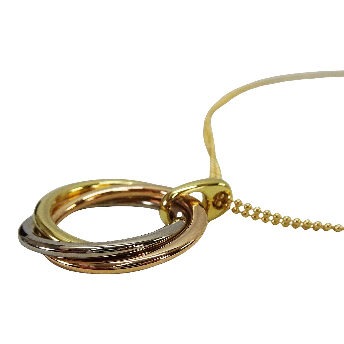 CARTIER necklace Trinity pendant K18/K18WG/K18PG B7224813[EXCELLENT][Authentic]