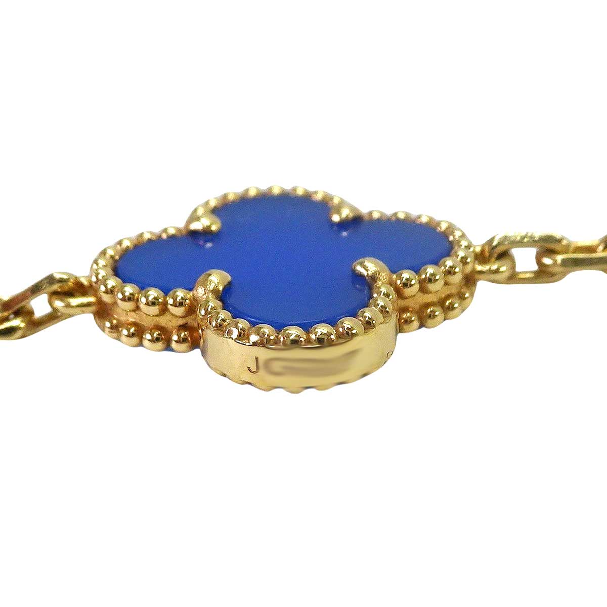 [Pre-loved] Van Cleef & Arpels bracelet Vintage Alhambra 5 mitif K18YG/Agate VCARP34900[LIKE NEW][Authentic]