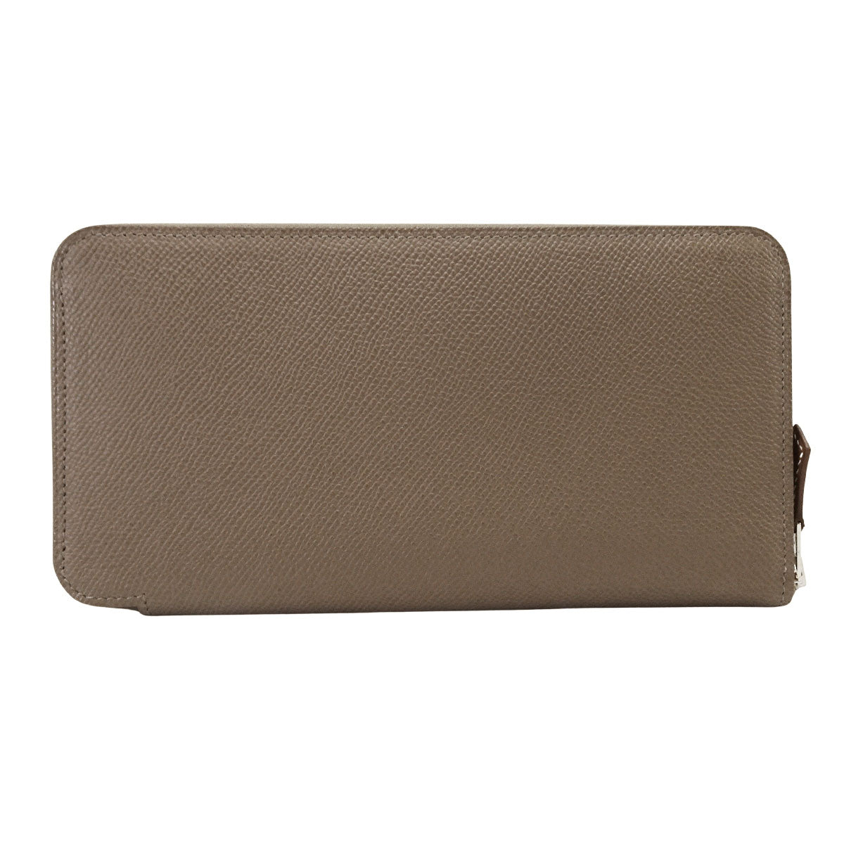 HERMES long wallet Azap Silk'in Long Etoupe Veau Epsom/Veau Barenia Silver HW Stamp K[BRAND NEW][Authentic]