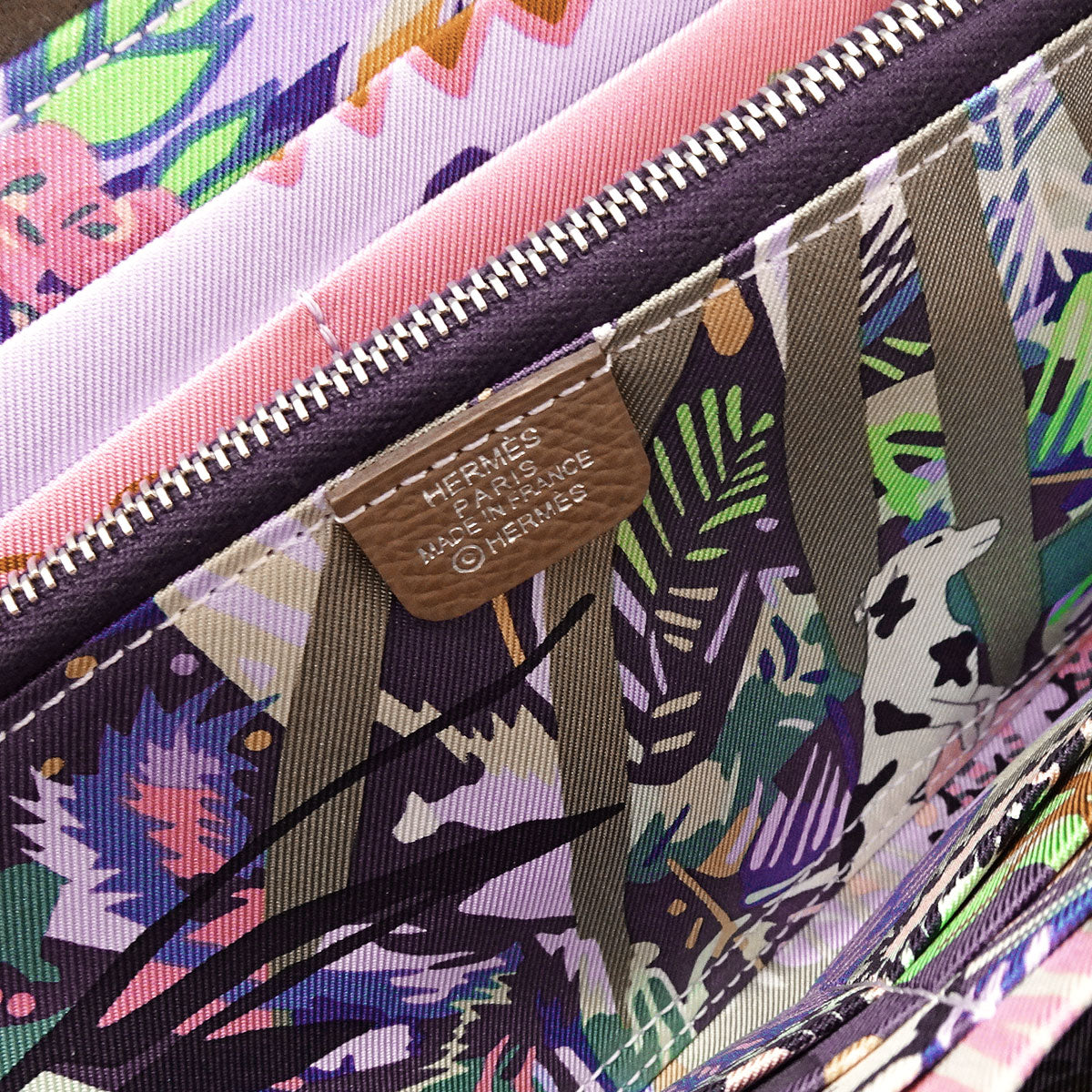 HERMES long wallet Azap Silk'in Long Etoupe Veau Epsom/Veau Barenia Silver HW Stamp K[BRAND NEW][Authentic]