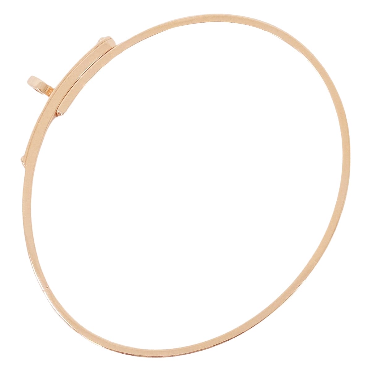 [Pre-loved] HERMES bracelet Kelly PM #STPink Gold K18PG/Diamond 0.36ct[LIKE NEW][Authentic]