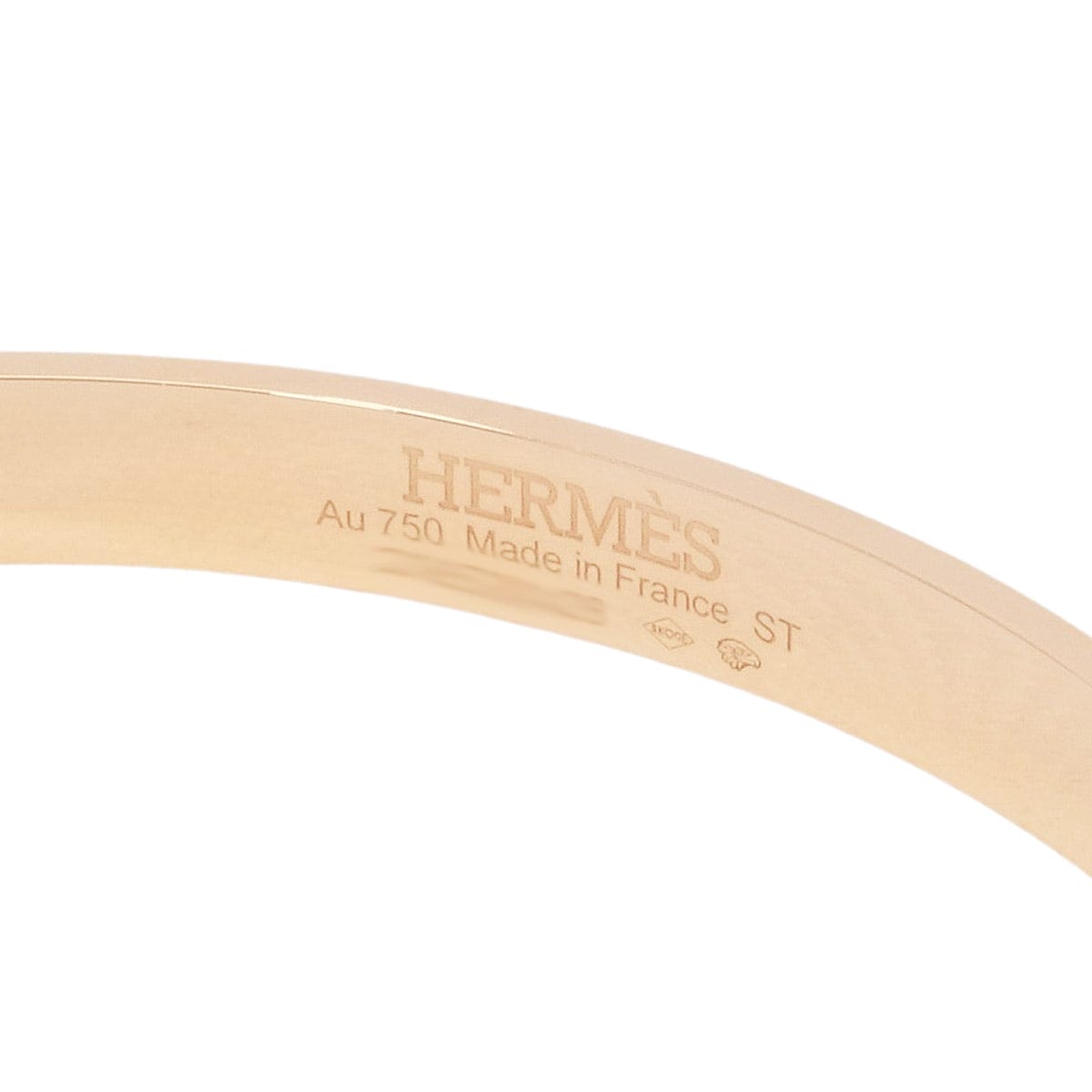 [Pre-loved] HERMES bracelet Kelly PM #STPink Gold K18PG/Diamond 0.36ct[LIKE NEW][Authentic]