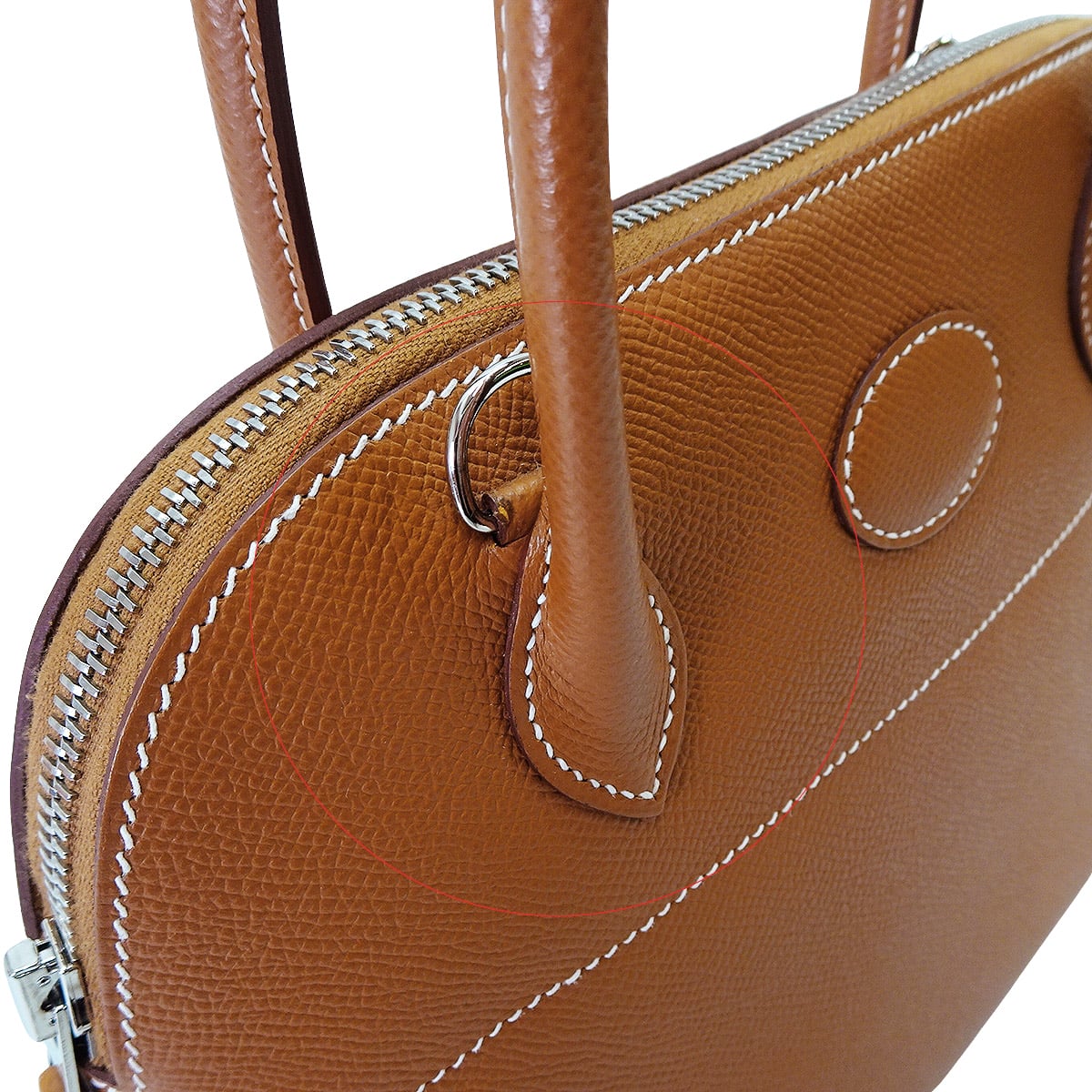 [Pre-loved] HERMES Shoulder bag Bolide27 Gold Veau Epsom Silver HW Stamp Z[LIKE NEW][Authentic]