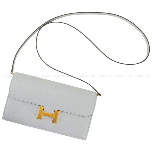 HERMES long wallet Constance Long wallet To Go Gris Pantin Veau Epsom Gold HW Stamp K[BRAND NEW][Authentic]