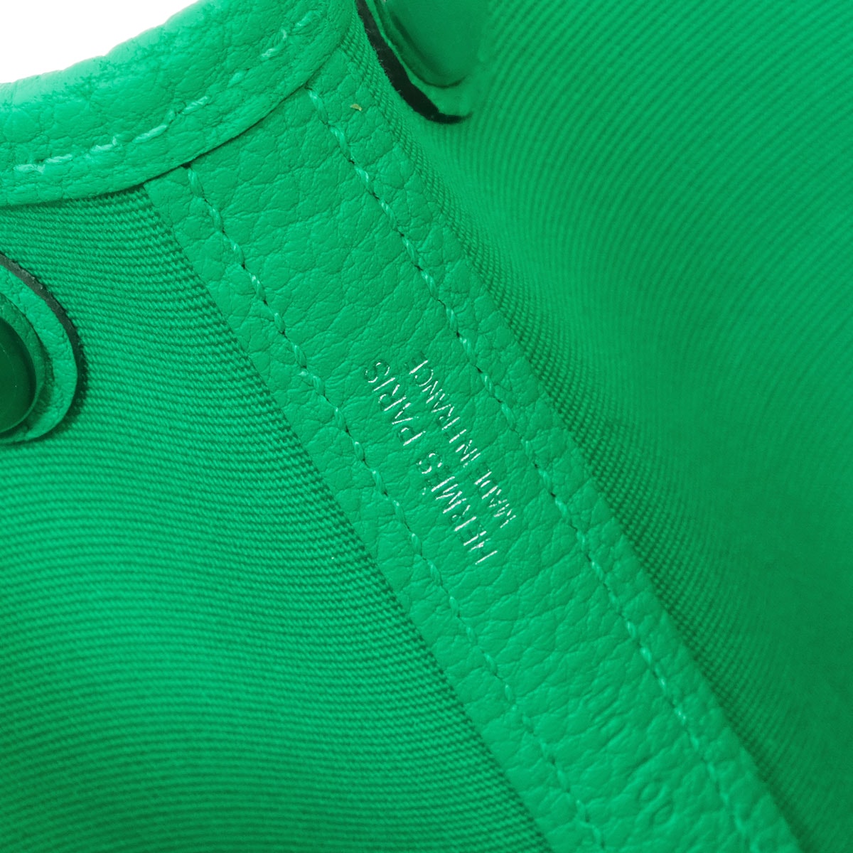 HERMES tote bag Garden Party 30 TPM Verso Vert Veronese/Menthe (Mint) Toile officier/Veau Negonda Silver HW Stamp W[EXCELLENT][Authentic]