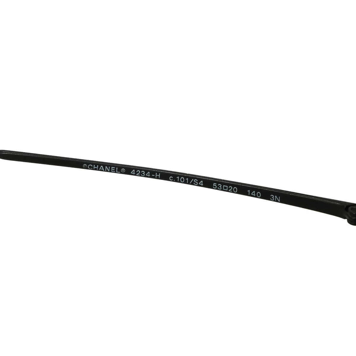 CHANEL sunglass Round Shape Eyewear Pearl Motif Noir (Black) 4234H[EXCELLENT][Authentic]