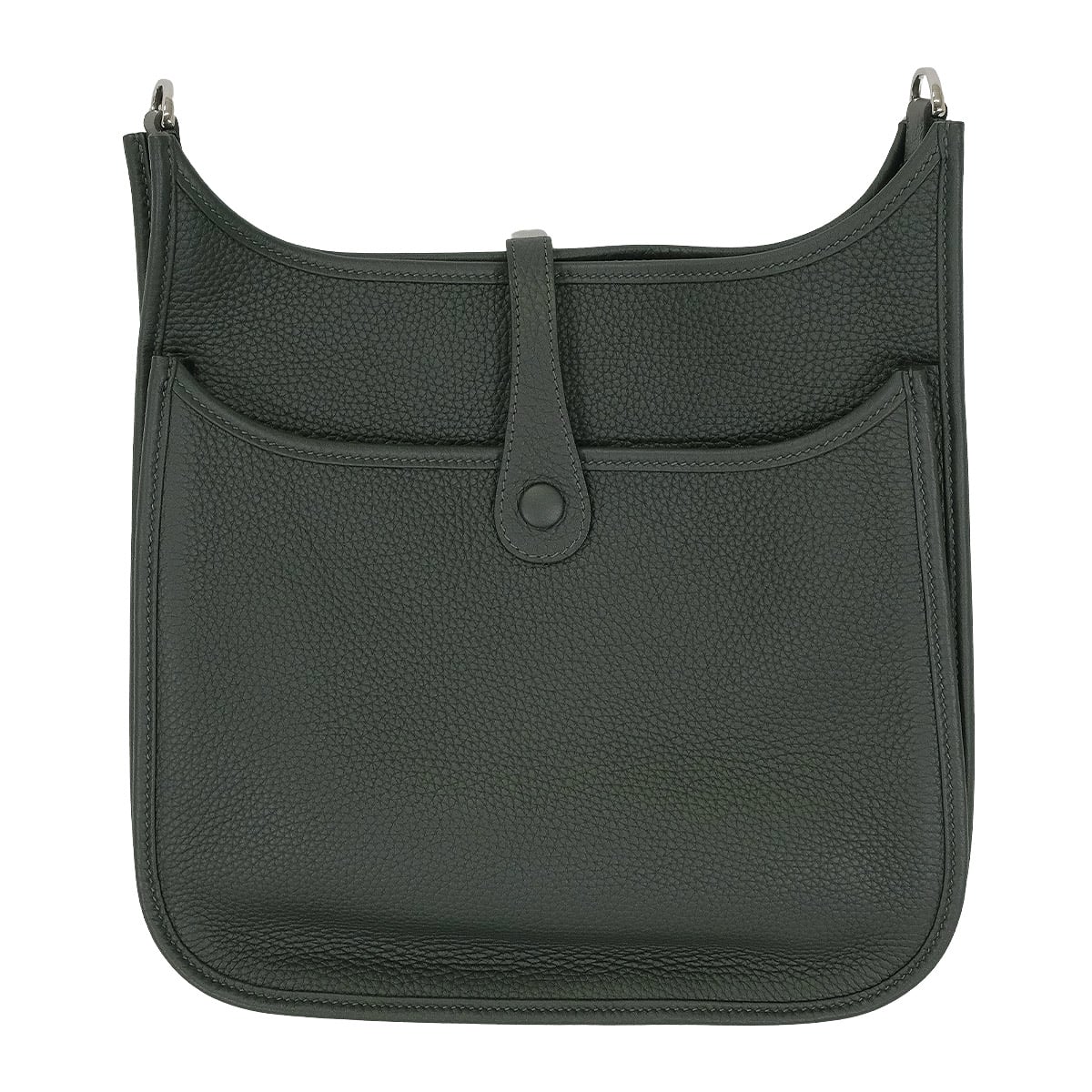 HERMES Shoulder bag Evelyne 29 PM Evelyne 3 Sangle Cordage Vert Mangrove/Rose Sakura Taurillon Clemence Silver HW Stamp K[EXCELLENT][Authentic]