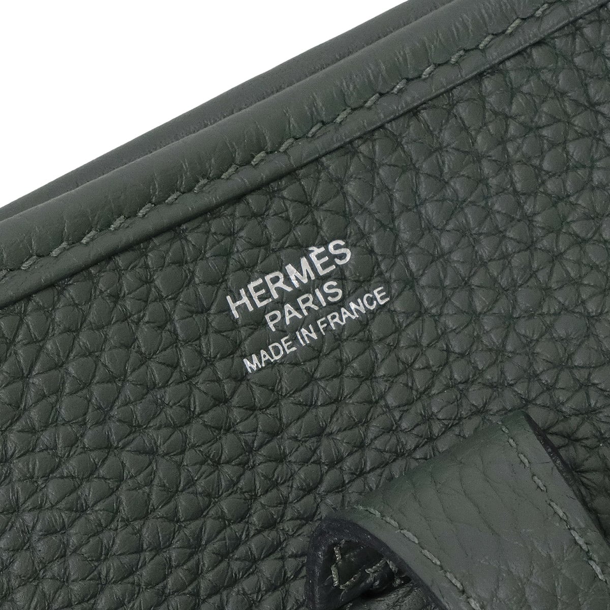HERMES Shoulder bag Evelyne 29 PM Evelyne 3 Sangle Cordage Vert Mangrove/Rose Sakura Taurillon Clemence Silver HW Stamp K[EXCELLENT][Authentic]