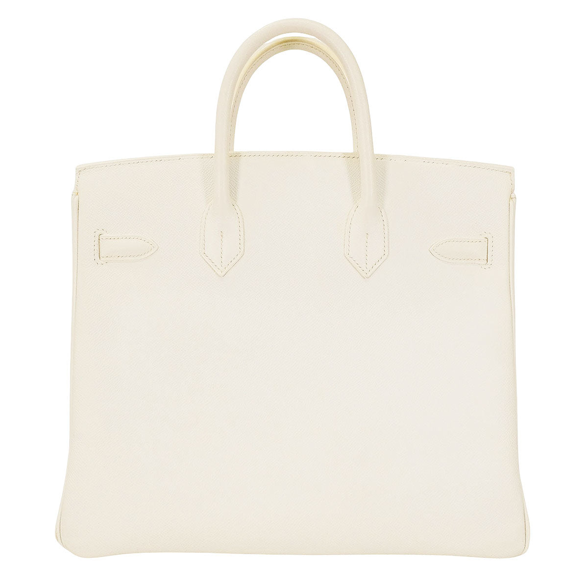 [Pre-loved] HERMES Handbag Haut a Courroies 32 Blanc (White) Veau Epsom Silver HW Stamp □L[USED A][Authentic]