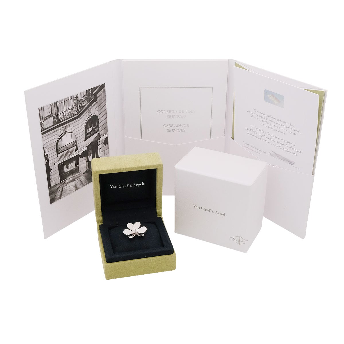 [Pre-loved] Van Cleef & Arpels necklace Frivole Pendant LargeWhite Gold K18WG/Diamond VCARD25300[LIKE NEW][Authentic]