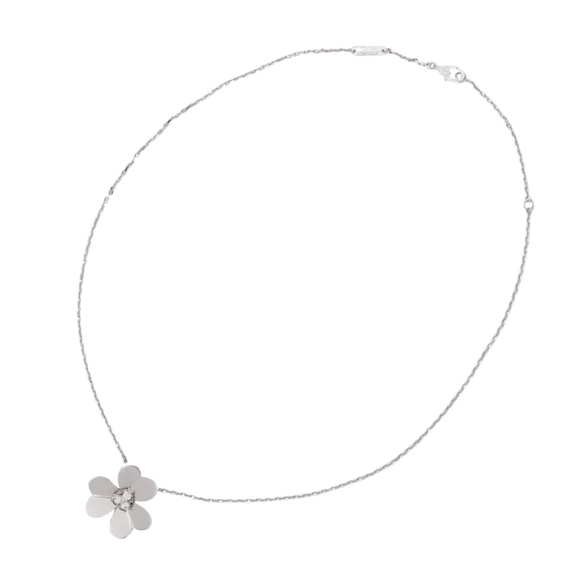 [Pre-loved] Van Cleef & Arpels necklace Frivole Pendant LargeWhite Gold K18WG/Diamond VCARD25300[LIKE NEW][Authentic]