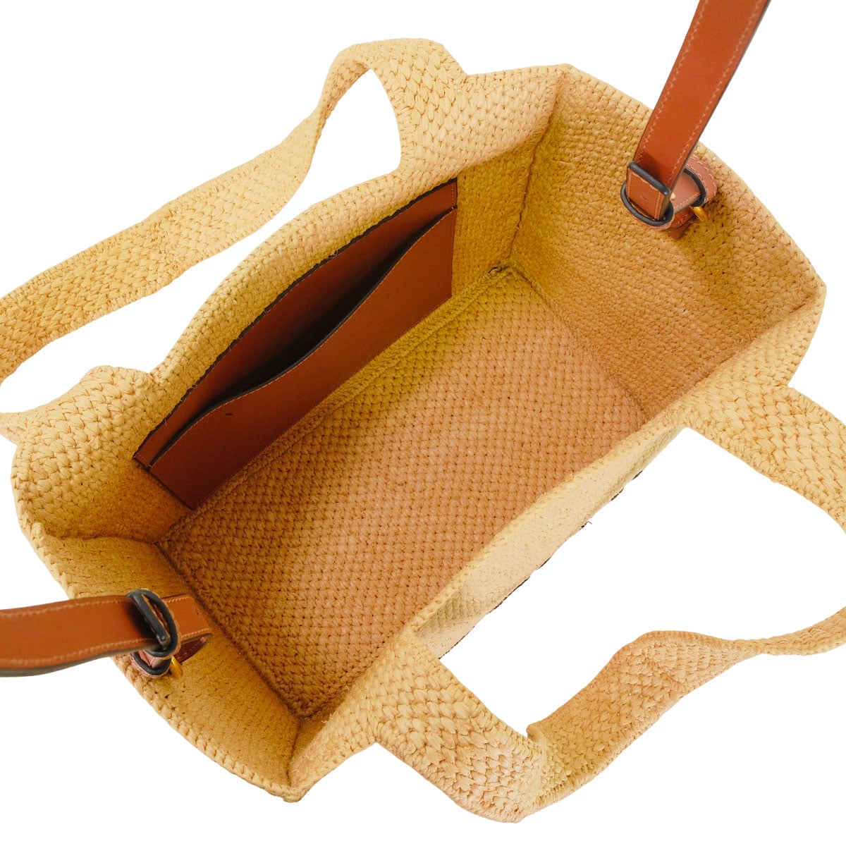 [Pre-loved] LOEWE tote bag Font MediumNatural Raffia A685B61X05[LIKE NEW][Authentic]