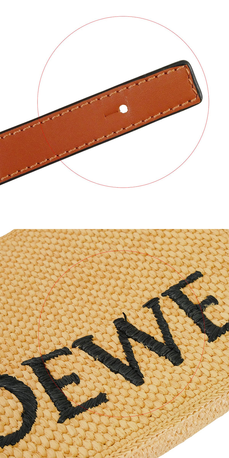 [Pre-loved] LOEWE tote bag Font MediumNatural Raffia A685B61X05[LIKE NEW][Authentic]