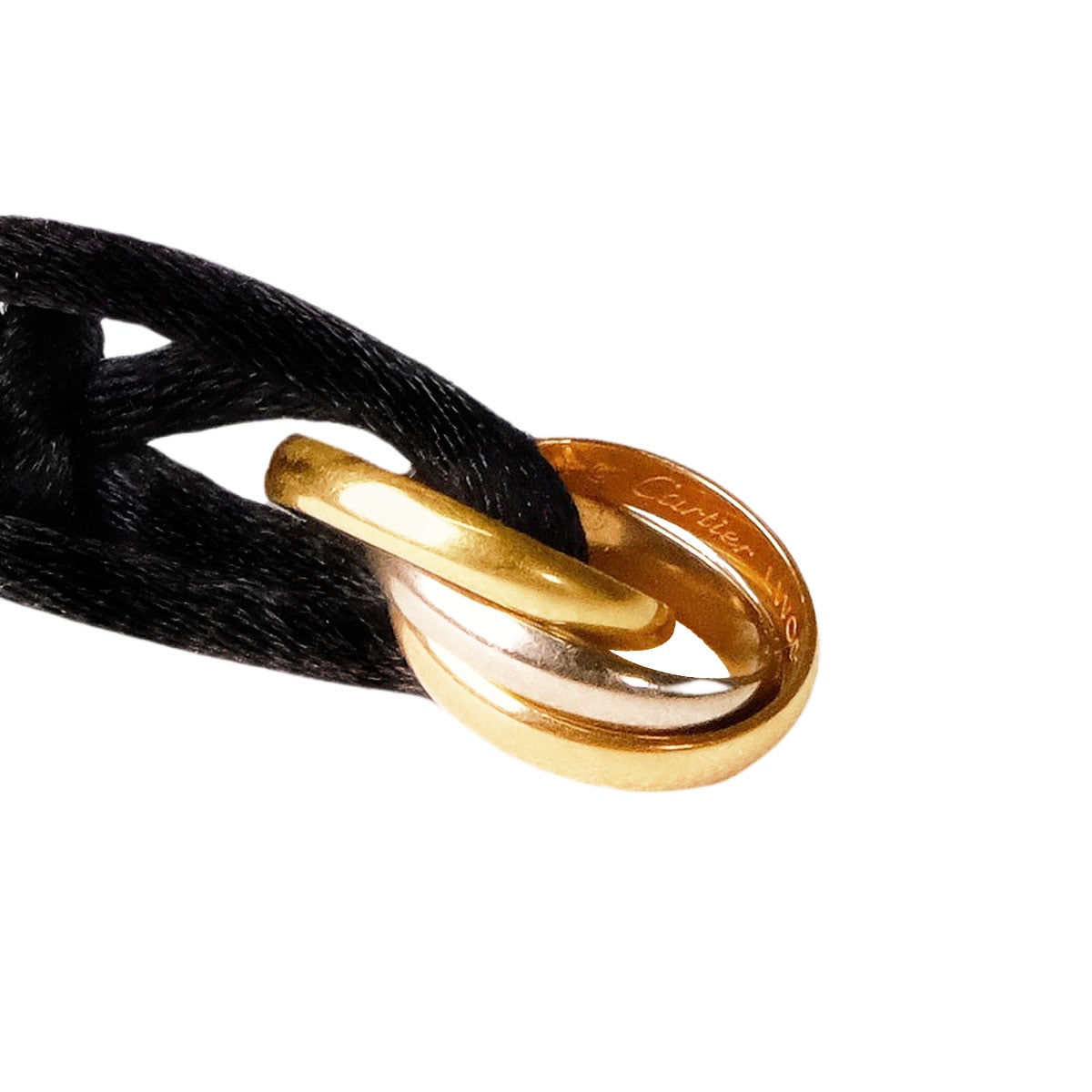 [Pre-loved] CARTIER bracelet Trinity Noir (Black)/Gold/White Gold K18/K18WG/K18PG CRB6016700[LIKE NEW][Authentic]