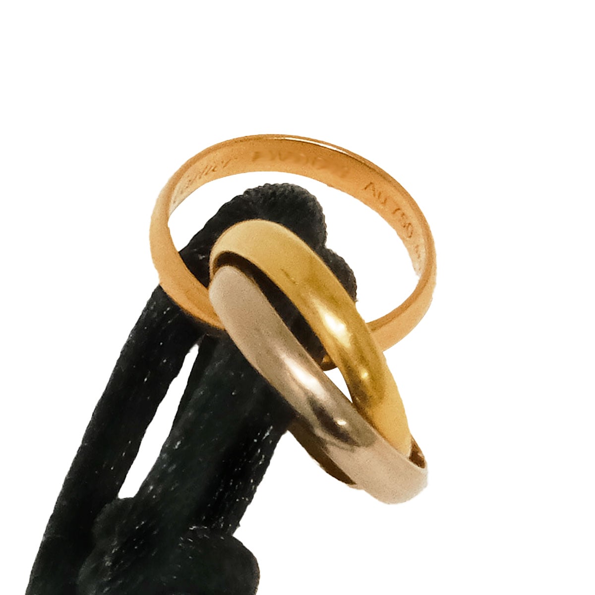 [Pre-loved] CARTIER bracelet Trinity Noir (Black)/Gold/White Gold K18/K18WG/K18PG CRB6016700[LIKE NEW][Authentic]