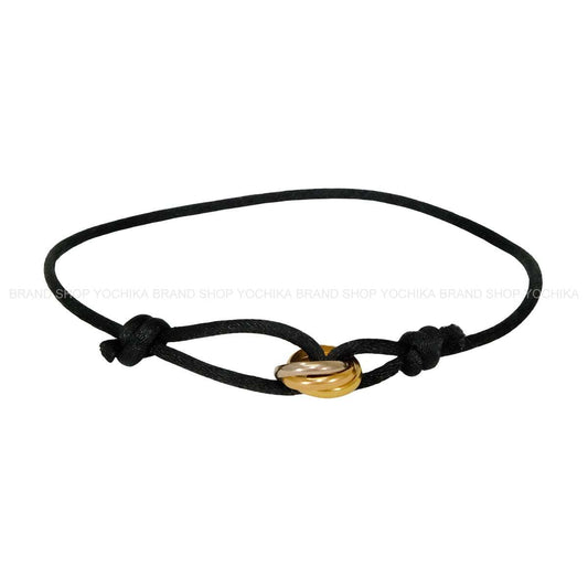 [Pre-loved] CARTIER bracelet Trinity Noir (Black)/Gold/White Gold K18/K18WG/K18PG CRB6016700[LIKE NEW][Authentic]