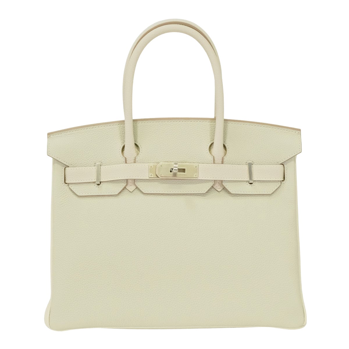 HERMES Handbag Birkin30 Personal Order Gris Neve/Craie Veau Togo Silver HW Stamp W[EXCELLENT][Authentic]