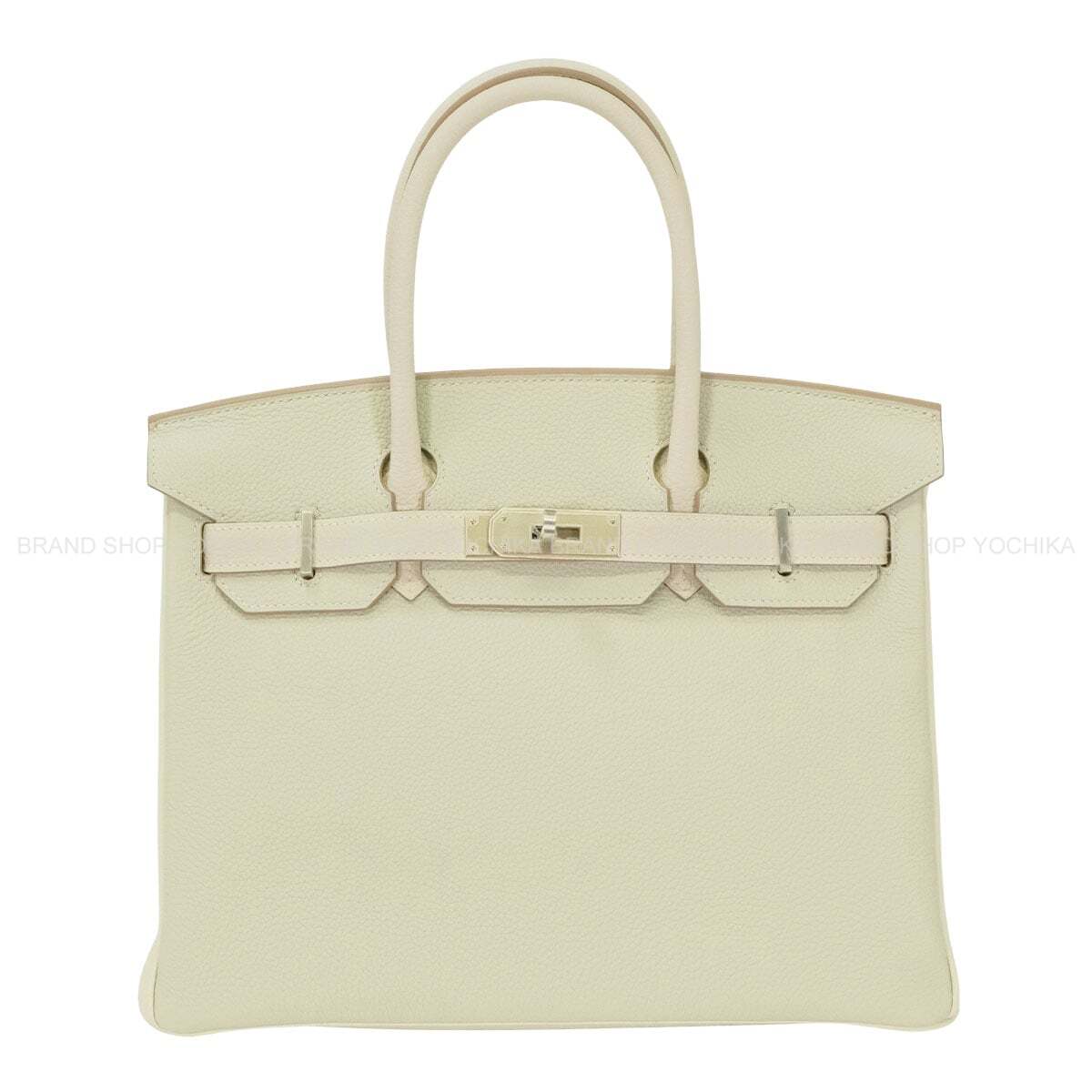 HERMES Handbag Birkin30 Personal Order Gris Neve/Craie Veau Togo Silver HW Stamp W[EXCELLENT][Authentic]