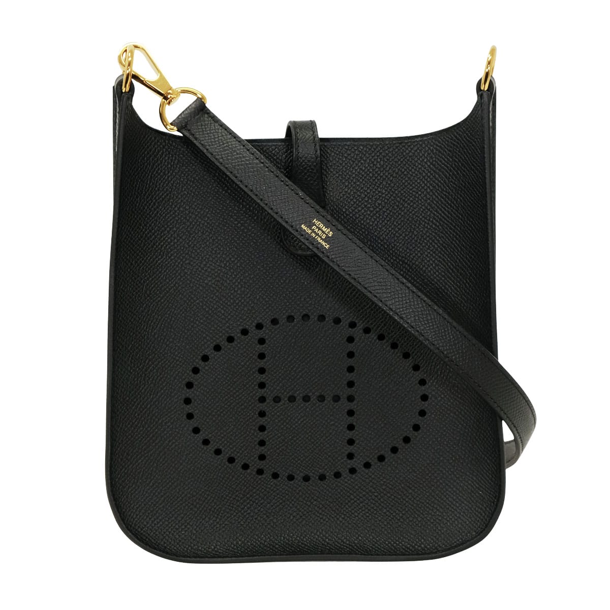 HERMES Shoulder bag Evelyne 16 TPM Sellier Noir (Black) Veau Epsom Gold HW Stamp K[BRAND NEW][Authentic]
