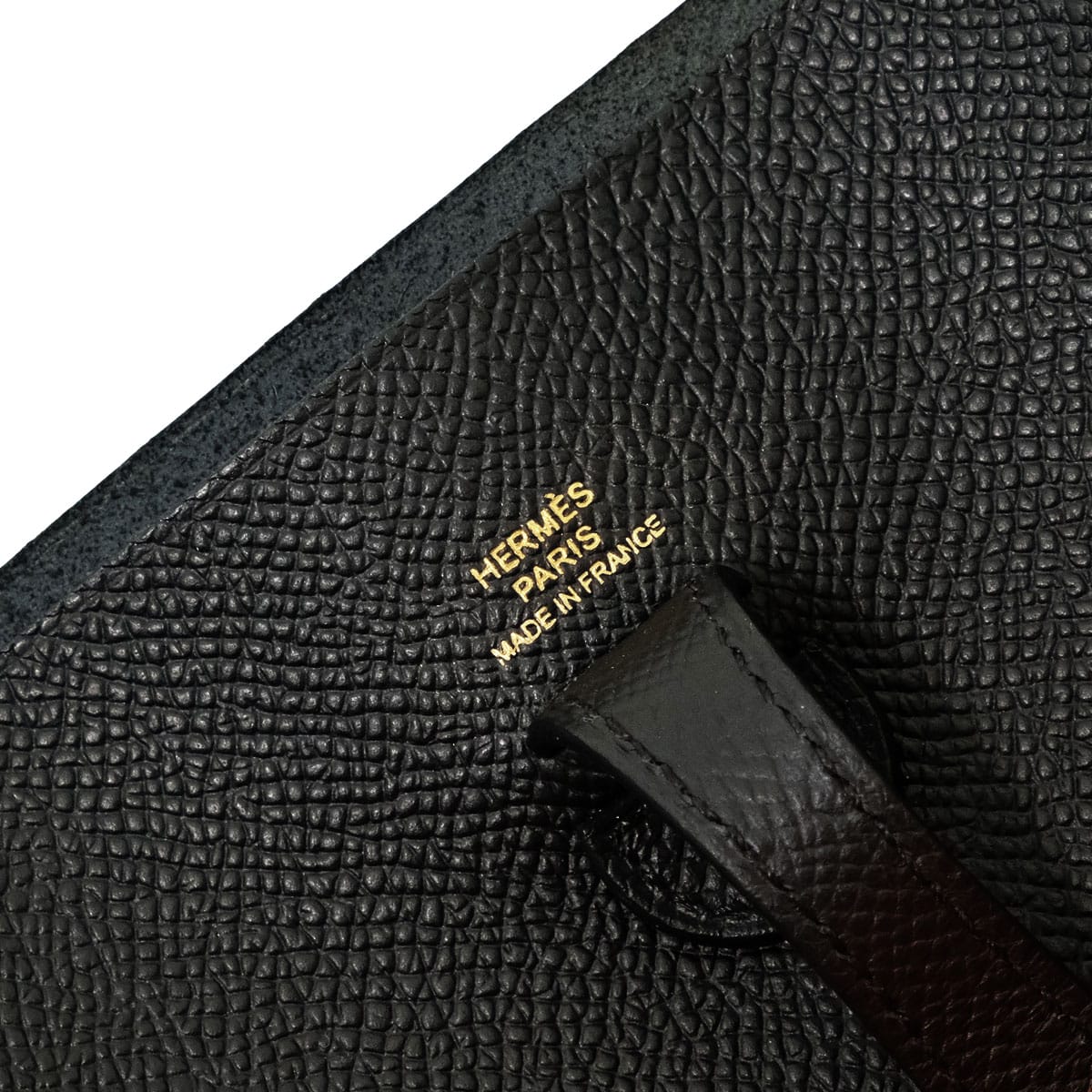 HERMES Shoulder bag Evelyne 16 TPM Sellier Noir (Black) Veau Epsom Gold HW Stamp K[EXCELLENT][Authentic]