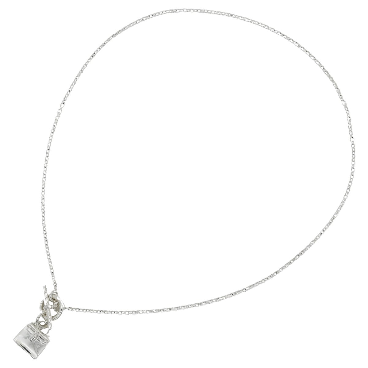 [Pre-loved] HERMES necklace Amulettes Kelly Silver Silver925 (SV925 Ag925)[LIKE NEW][Authentic]
