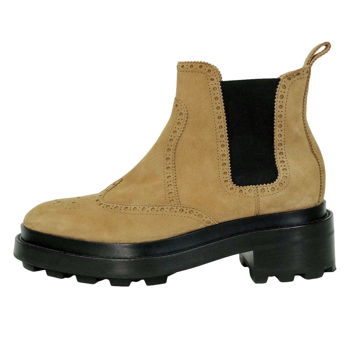 [Pre-loved] HERMES boots Ladies short Legacy Side gore Soldes Beige Suede 38 FA222004Z3852207[LIKE NEW][Authentic]