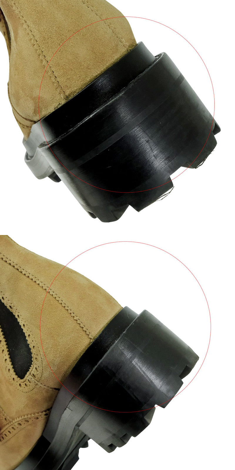 [Pre-loved] HERMES boots Ladies short Legacy Side gore Soldes Beige Suede 38 FA222004Z3852207[LIKE NEW][Authentic]