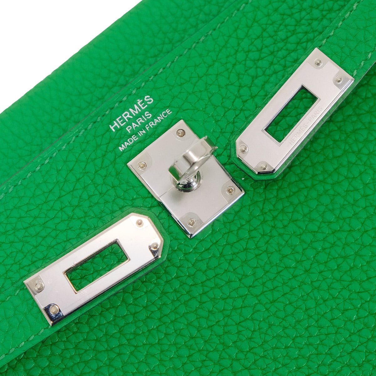 HERMES Shoulder bag Kelly25 Retourne Bambou Veau Togo Silver HW Stamp W[EXCELLENT][Authentic]