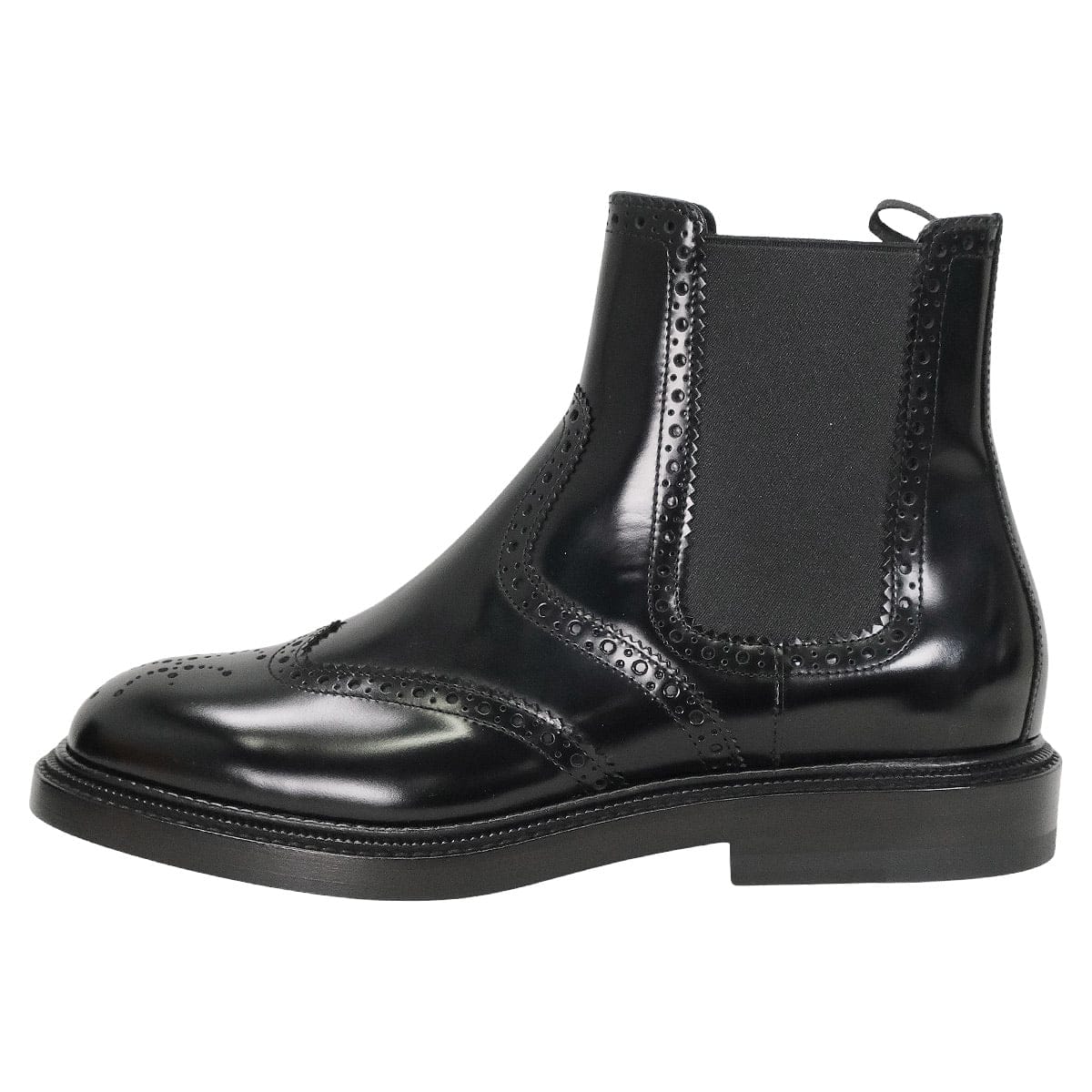 HERMES boots Short boots Legacy Wingtip H Lift Motif Noir (Black) Veau Toscan 38[BRAND NEW][Authentic]