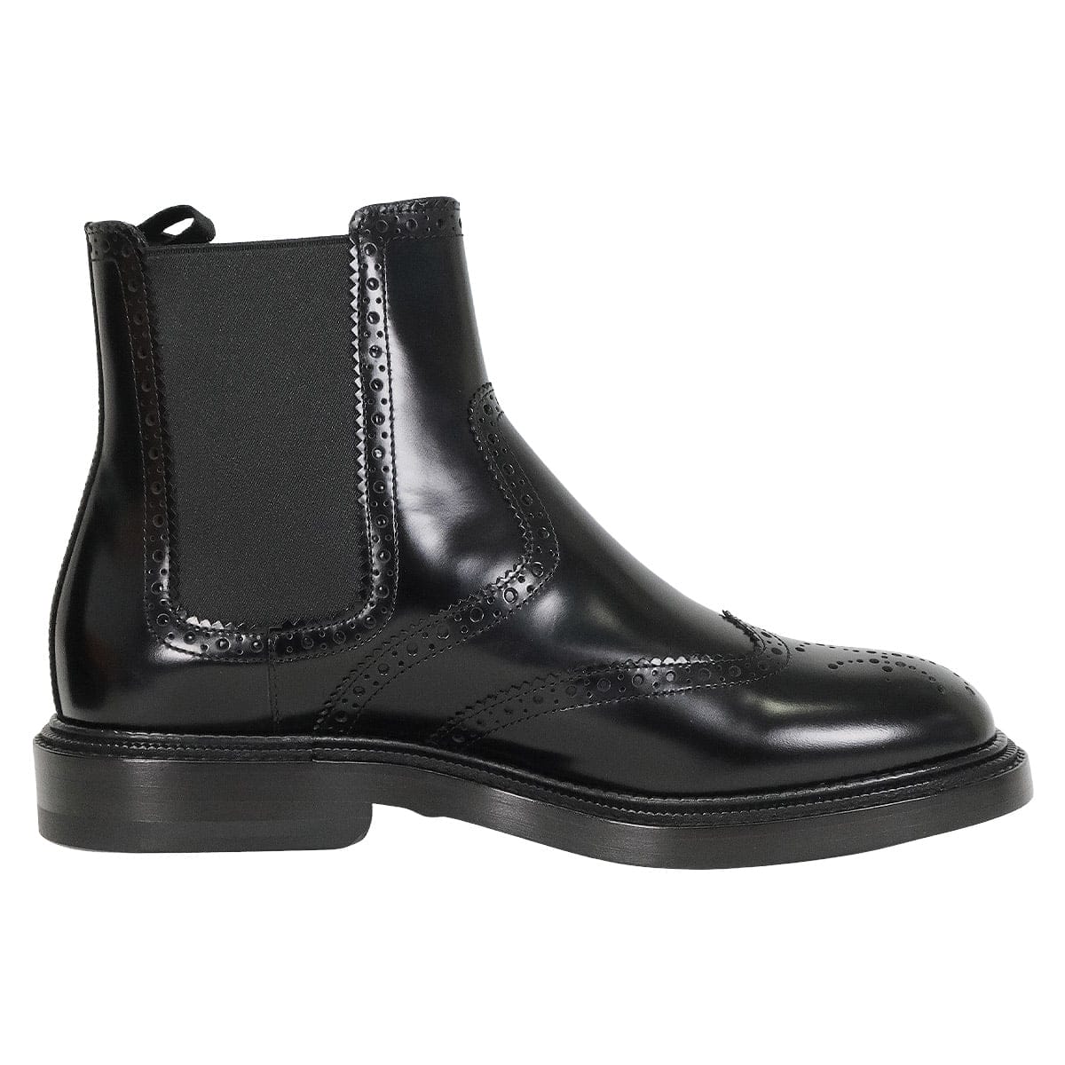 HERMES boots Short boots Legacy Wingtip H Lift Motif Noir (Black) Veau Toscan 38[BRAND NEW][Authentic]