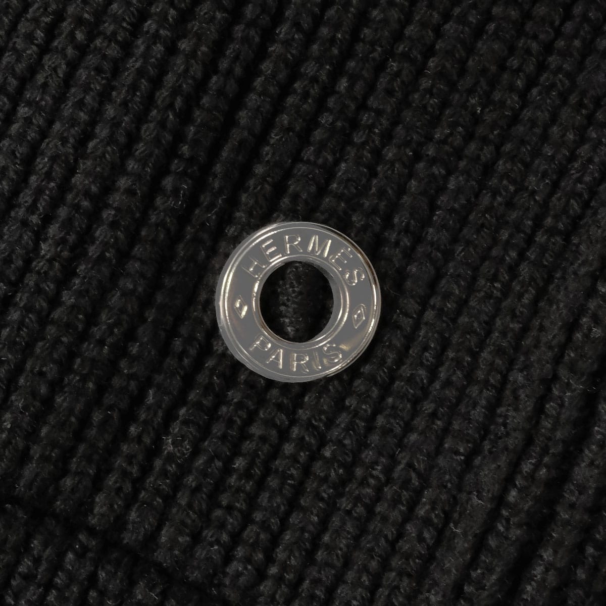 HERMES Cardigan Shawl with Belt Noir (Black) Cashmere Polyamide/Elastane #34 5E2123D1[BRAND NEW][Authentic]