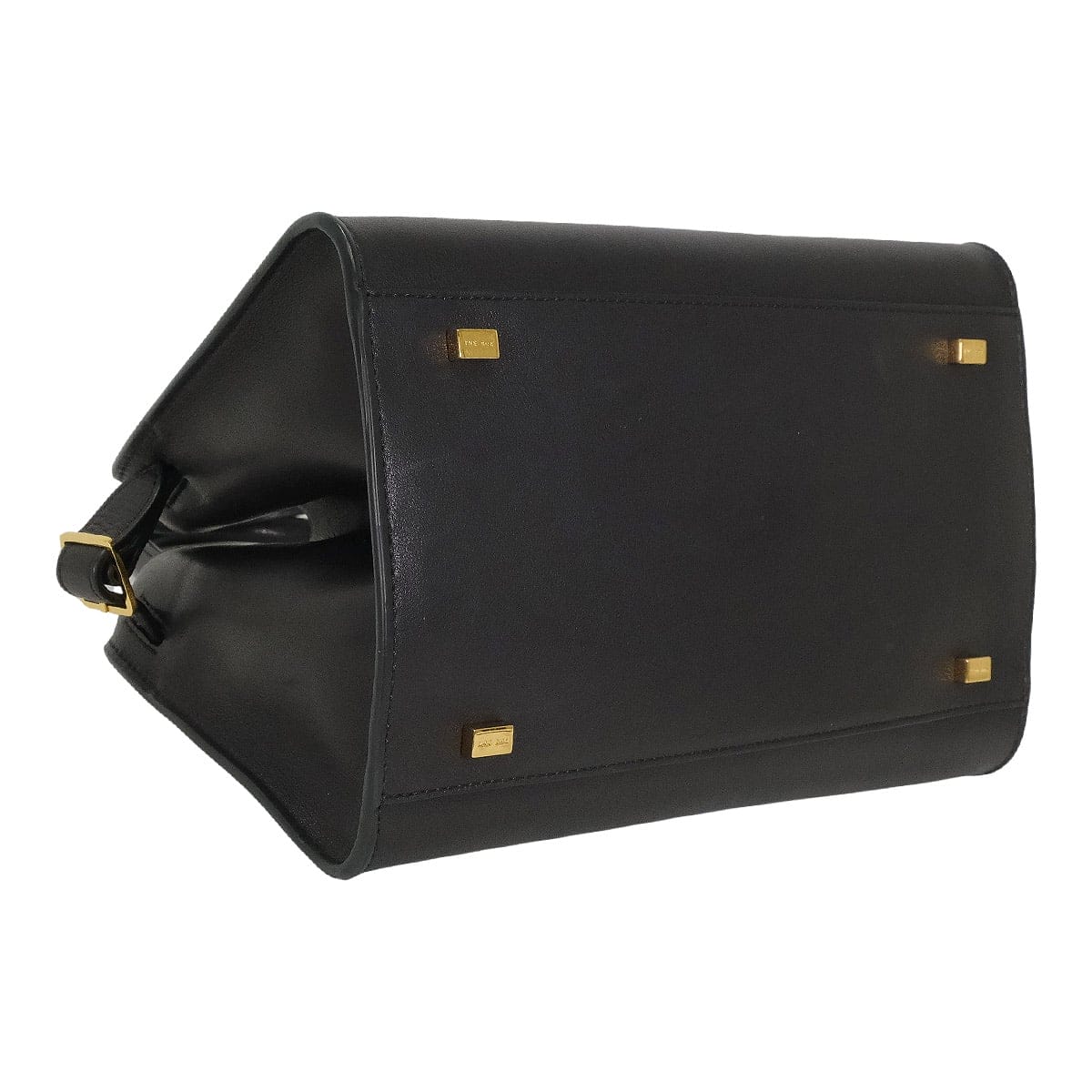 [Pre-loved] The Row Handbag Soft Margaux 10 Noir (Black) Saddle Calf Silver HW W1190L72[USED SA][Authentic]