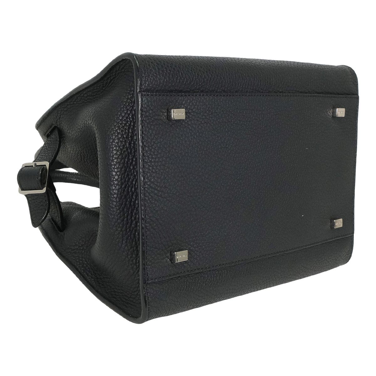 [Pre-loved] The Row Handbag Soft Margaux 10 Noir (Black) Calfskin Silver HW W1190L133BLPL[LIKE NEW][Authentic]