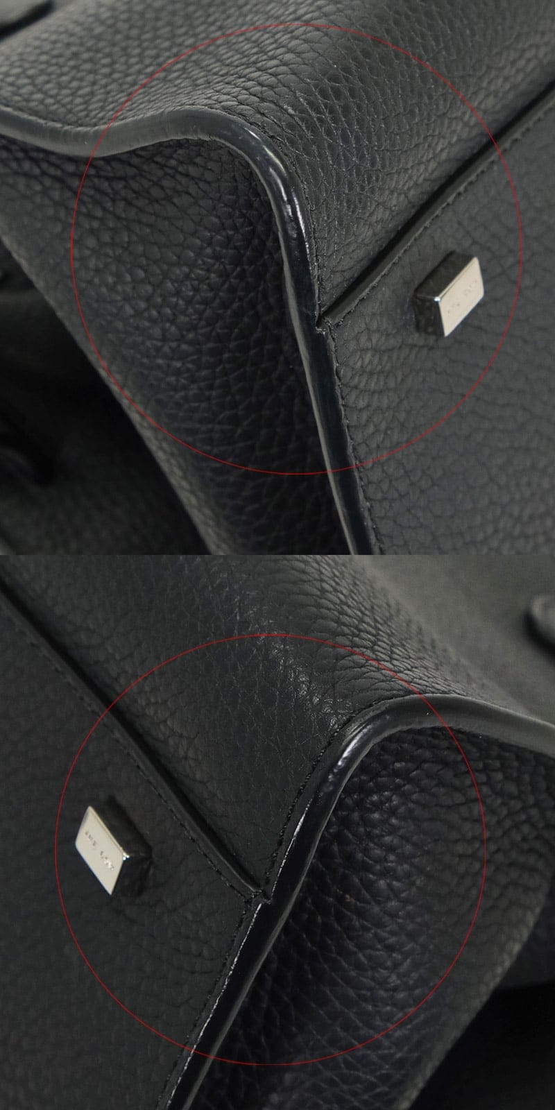 [Pre-loved] The Row Handbag Soft Margaux 10 Noir (Black) Calfskin Silver HW W1190L133BLPL[LIKE NEW][Authentic]