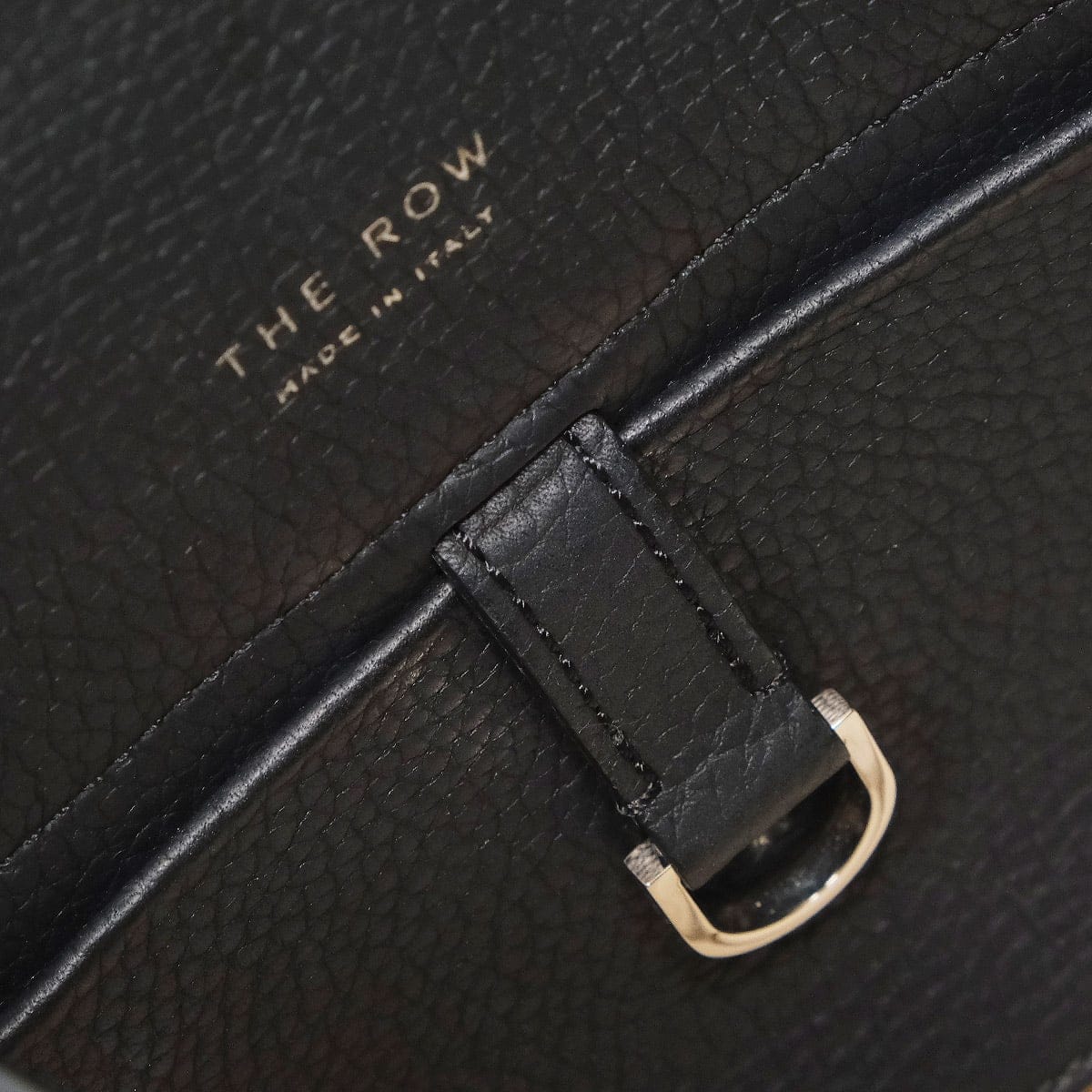 [Pre-loved] The Row Handbag Soft Margaux 10 Noir (Black) Calfskin Silver HW W1190L133BLPL[LIKE NEW][Authentic]
