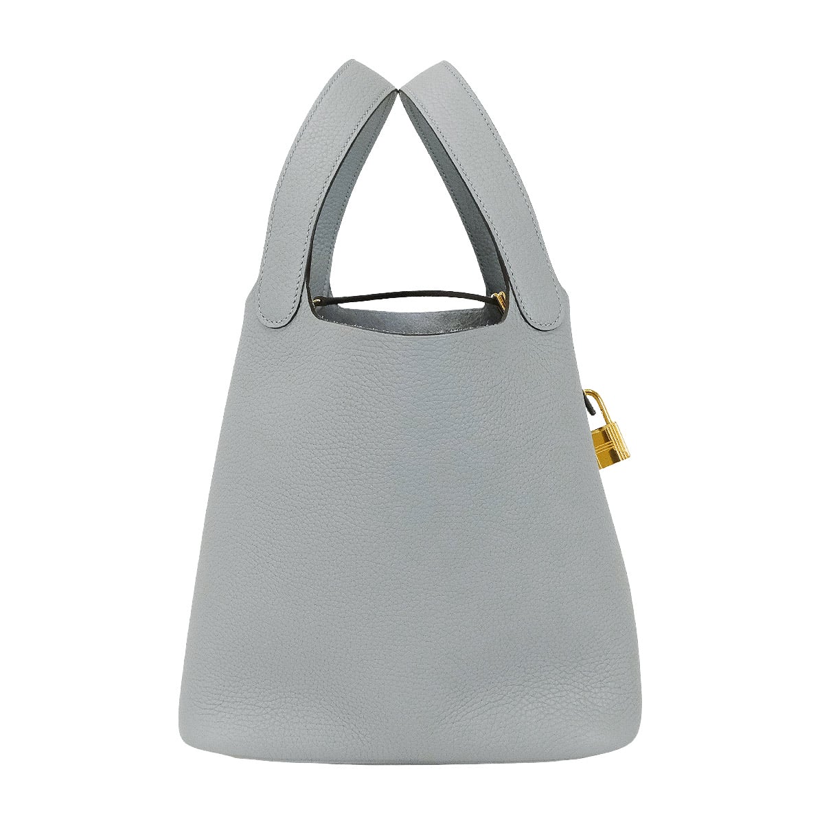 HERMES Handbag Picotin Lock 22 MM Gris Pantin Taurillon Clemence Gold HW Stamp K[BRAND NEW][Authentic]