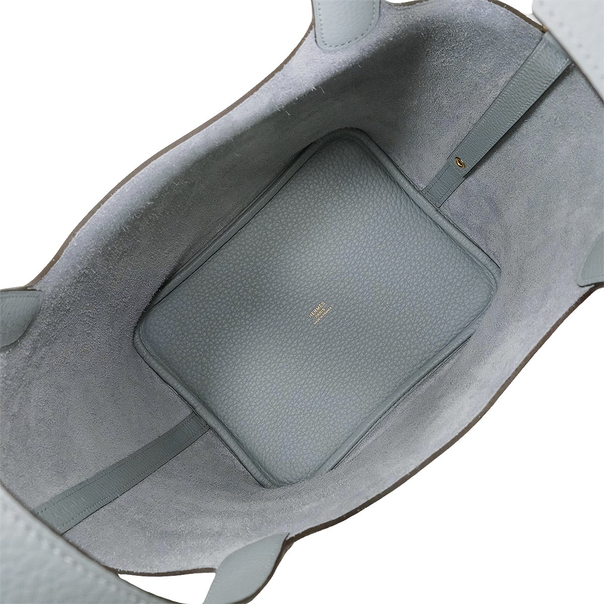 HERMES Handbag Picotin Lock 22 MM Gris Pantin Taurillon Clemence Gold HW Stamp K[BRAND NEW][Authentic]