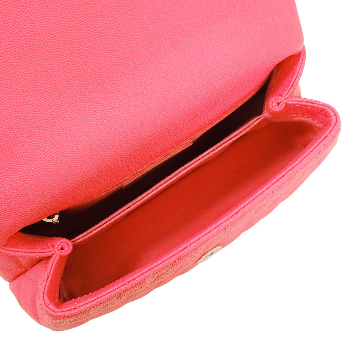 [Pre-loved] CHANEL Shoulder bag Matelasse Small Top Handle COCO Mark Pink Graind Calf(Caviarskin) Pink HW A92990[LIKE NEW][Authentic]