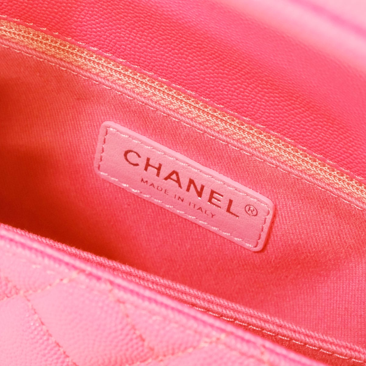 [Pre-loved] CHANEL Shoulder bag Matelasse Small Top Handle COCO Mark Pink Graind Calf(Caviarskin) Pink HW A92990[LIKE NEW][Authentic]
