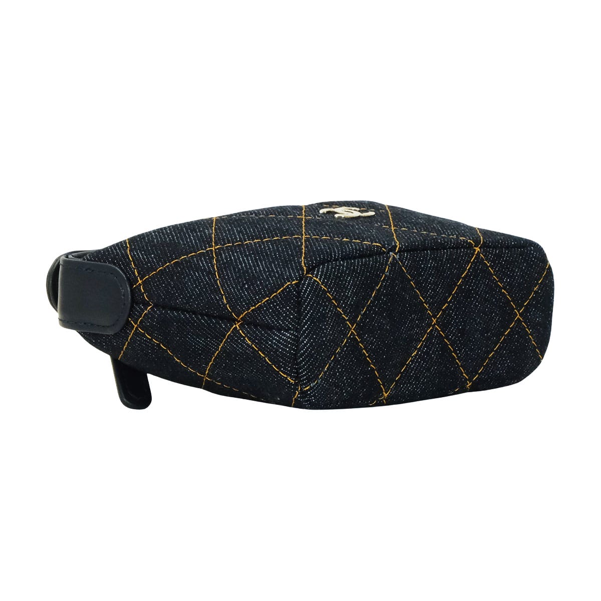 2026 SS New CHANEL Pouch Micro Bag Mini Matelasse Classic COCO MarkDark Blue/Orange Denim Champagne Gold HW[BRAND NEW][Authentic]