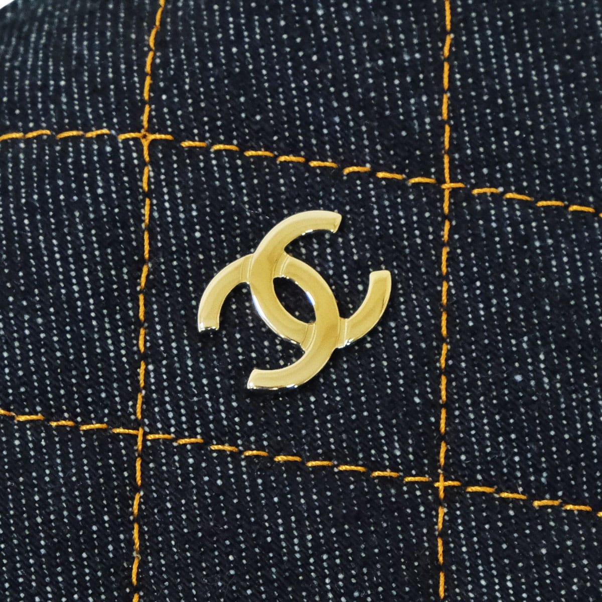 2026 SS New CHANEL Pouch Micro Bag Mini Matelasse Classic COCO MarkDark Blue/Orange Denim Champagne Gold HW[BRAND NEW][Authentic]