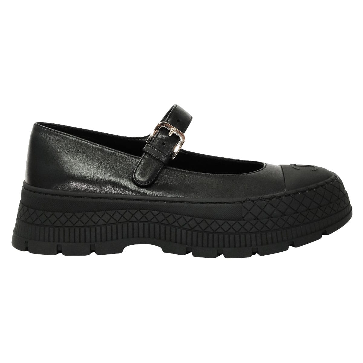 2026 S/S CHANEL slip on Mary Jane Flat Shoes Sneaker Style Platform COCO Mark Noir (Black) Lambskin #37 G47073[EXCELLENT][Authentic]