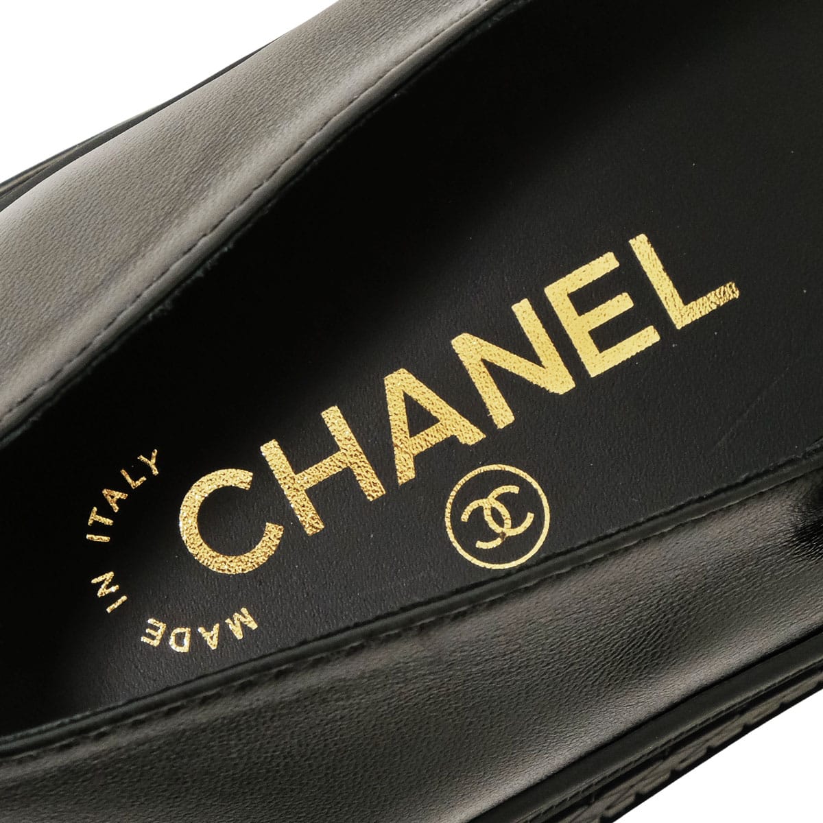 2026 S/S CHANEL slip on Mary Jane Flat Shoes Sneaker Style Platform COCO Mark Noir (Black) Lambskin #37 G47073[EXCELLENT][Authentic]