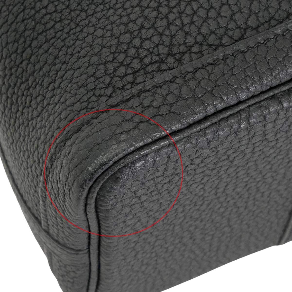 [Pre-loved] HERMES tote bag Garden Party 30 TPM Noir (Black) Veau Negonda Silver HW Stamp K[LIKE NEW][Authentic]