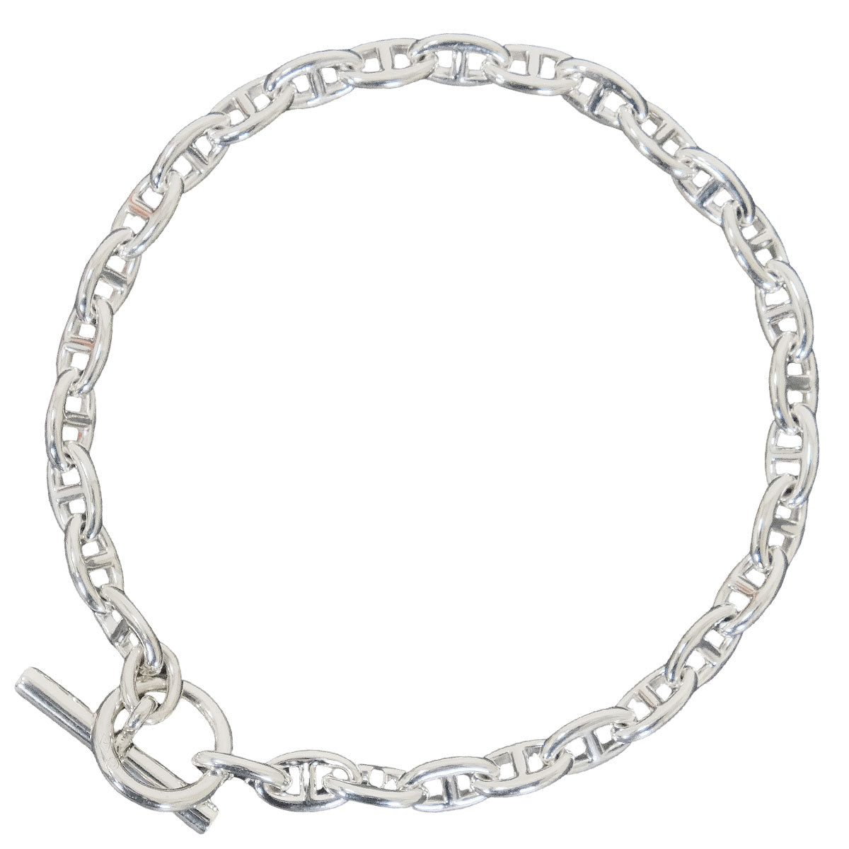 HERMES bracelet Chaine D'ancre TPM 30 Links Silver925 (SV925 Ag925)[EXCELLENT][Authentic]